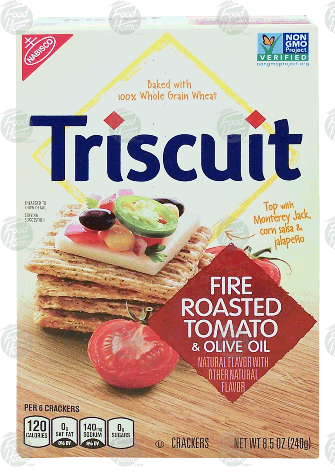 Nabisco Triscuit fire roasted tomato & olive oil flavor crackers Full-Size Picture